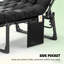Chaise longue de jardin avec ensemble de 2 chaises longues