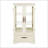 Lighted Glass Curio Cabinet With Adjustable Shelves - Elegant 2-Door Display & Built-In Drawer-598228367