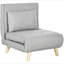Fauteuil-lit convertible, canapé-lit multifonctionnel 2-en-1, fauteuil-lit avec dossier réglable pour le salon, la chambre à coucher et le bureau personnel