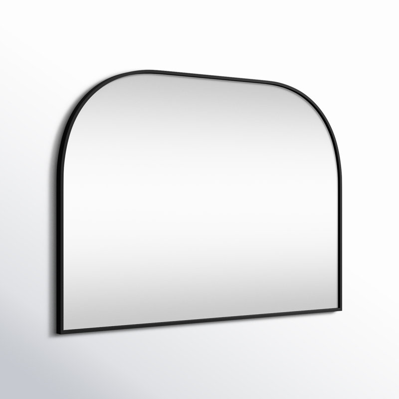 Sabine Metal Wide Arch Wall Mirror, Black, 30" x 42"