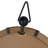 Decorative Oval Wood Convex Wall Accent Mirror With Top Loop
