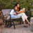 Powder Coated Steel Outdoor Glider