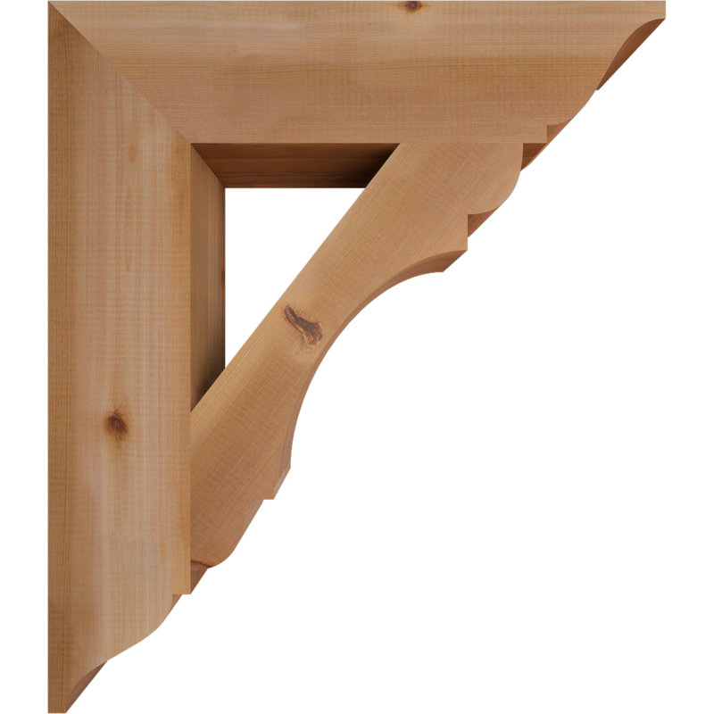 Support olympique traditionnel, H 26 po x l 5,5 po x P 30 po, Cèdre rouge de l'Ouest (lisse)