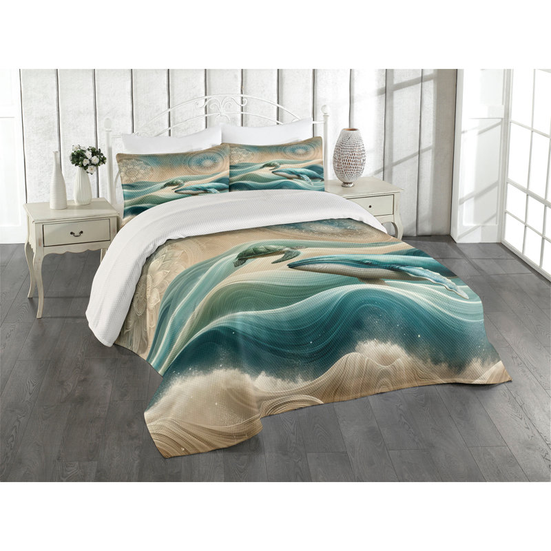 Polyester Coverlet, Queen Coverlet + 2 Standard Shams