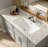 28"X14" White Ceramic Rectangular Undermount Bathroom Sink With Overflow