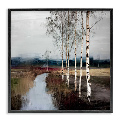 Birch Creek River Framed Giclee, design by Kim Curinga