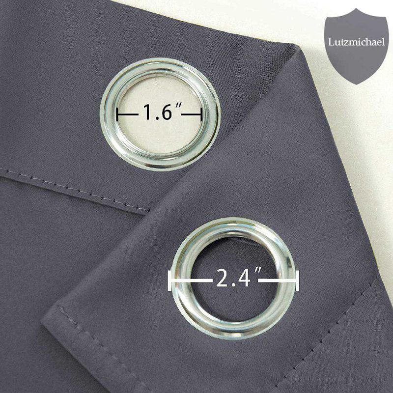 Erfried Blackout Curtain Pair, Gray, 42" W x 63" L