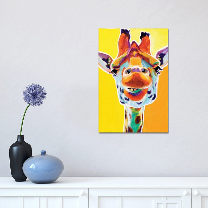 Giraffe III by DawgArt - Print on Canvas, No Frame, 45.72 cm H x 45.72 cm W x 3.175 cm D