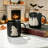 Halloween Ghost Couple Black Stoneware Mug Set