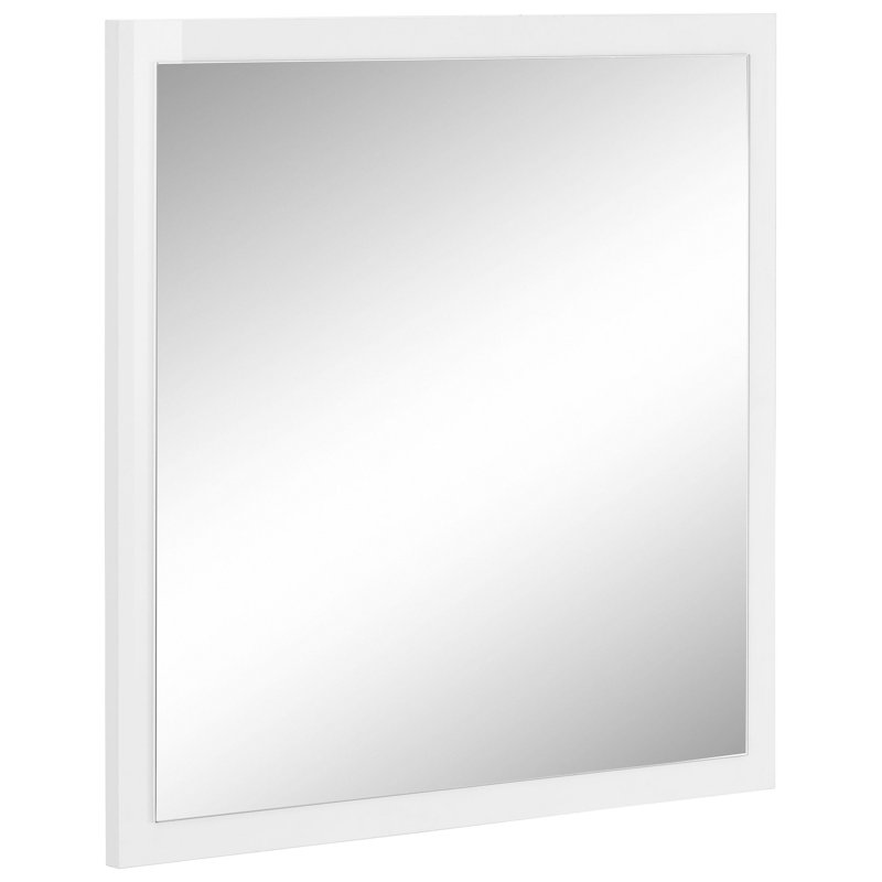 Giammaria Flat Mirror, White Glossy