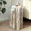 Table de bout d'appoint en tronc d'arbre, table de patio en faux bois, tabouret de jardin-74516963
