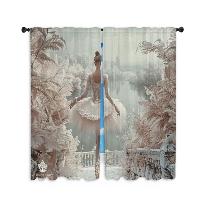 Paire de rideaux obscurcissant en polyester Narbir, L 20 po x L 54 po