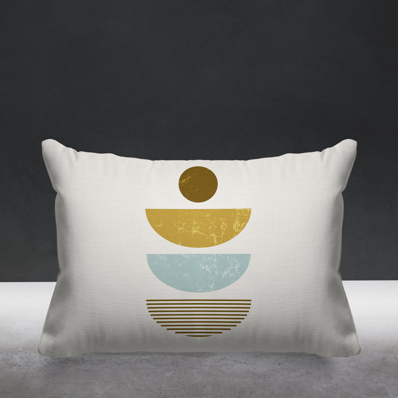 Coussin intérieur / extérieur Carmen Boho, Jaune