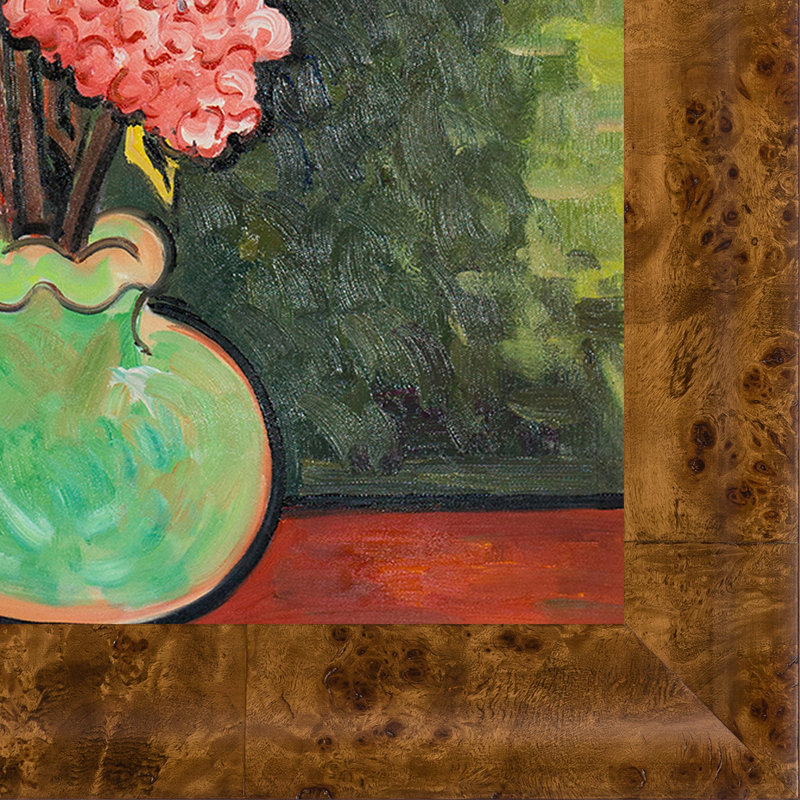 «Still Life Vase with Rose-Mallows» par Vincent Van Gogh, peinture sur toile, H 29,75 po x l 25,75 po x P 2 po