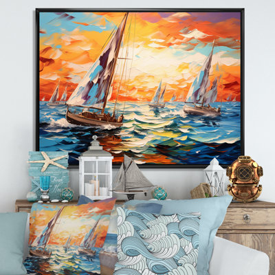 Sailboat Seascape Symphony II - Sailing Boat Wall Decor