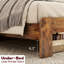 Cadre de lit moderne pour chambre à coucher, chambre d'amis, cadre de lit pour chambre à coucher, lit plateforme en bois avec tête de lit à DEL avec rangement et 2 ports USB-1737533995