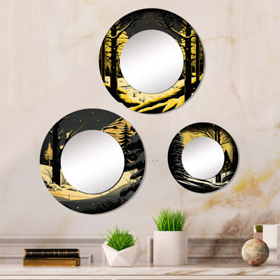 Lorese Metal Round Mirror