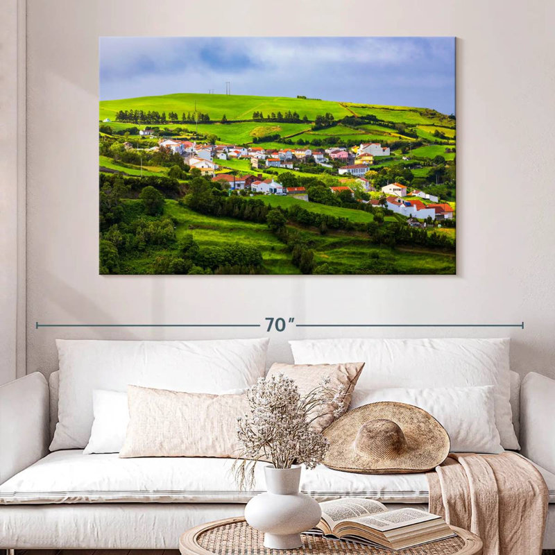 Azores Aerial View, 34" H x 51" W