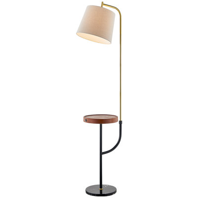 Brynslee 66'' Tray Table Floor Lamp with USB
