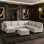 Canapé modulaire surdimensionné avec rangement caché, canapé convertible en U / L réversible avec housses amovibles