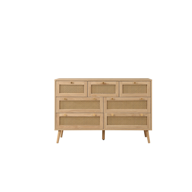 Noemi 120cm W 7 - Drawer Chest of Drawers, Oak