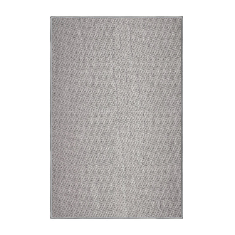 Tapis zone grise à motifs, Rectangle 5 pi x 7 pi