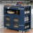 Kitchen Island On Wheels With LED Lights,Power Outlets And 2 Fluted Glass Doors-1051625617