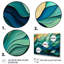 Encre brillante verte et jaune I - décoration murale Collages abstraits-1946716544-1946716545