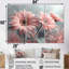 «Pink Grey Botanical Beauty Daisies II - Daisies», ensemble d'art mural-2018165949-2018165950