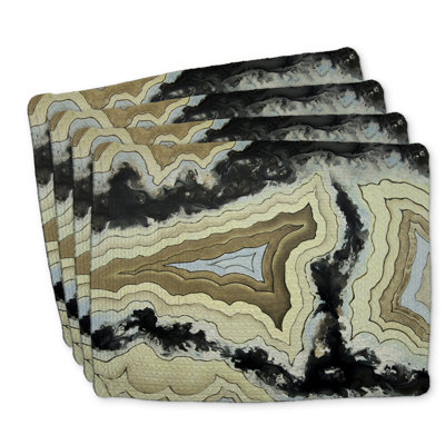 Lace Agate Braided Polyester Eiver Set of 4 - Home Decor