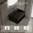 MonBlari 31.5" X 18" Rectangle Solid Surface Wall Mounted Bathroom Sinks Matte Black-130969302-131363249