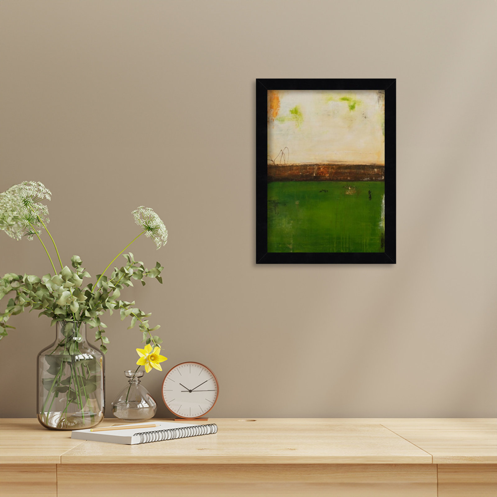 Forest Hill Trail Print by Erin Ashley, 13" H x 10" W, Black