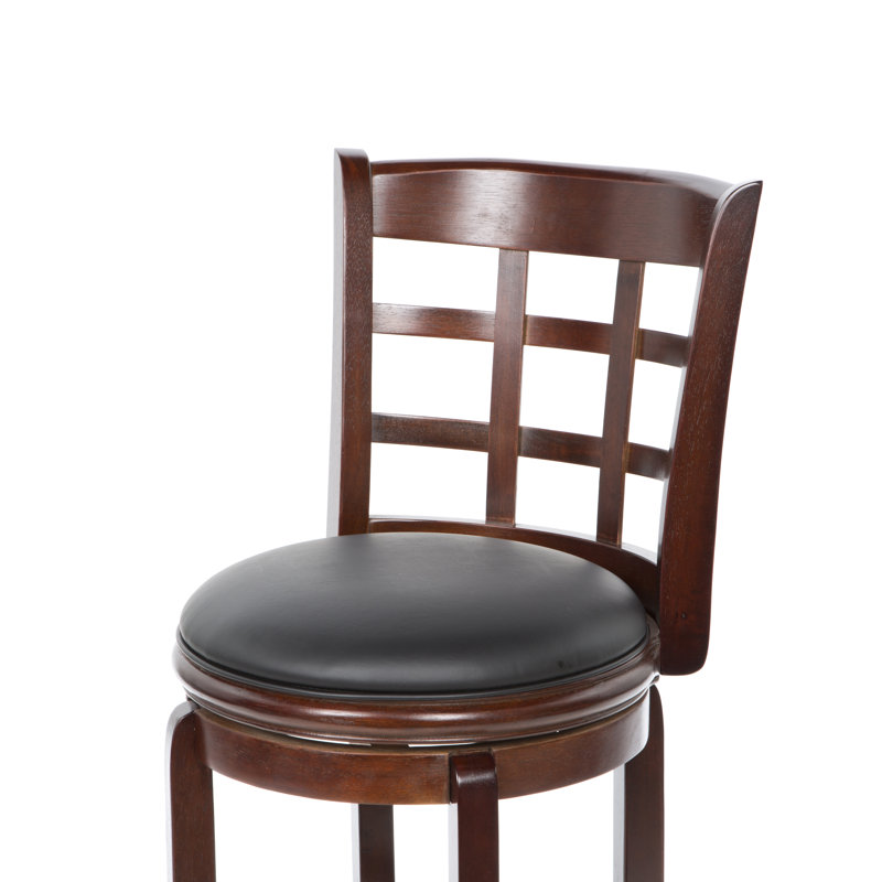 Tabouret de bar et de comptoir Farmington, Noir, Noir, Tabouret de comptoir (assise de 24 po de hauteur)