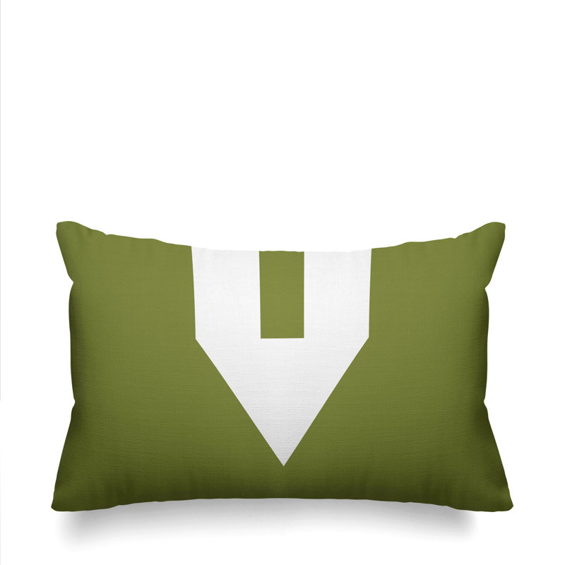 Coussin lombaire intérieur / extérieur Luella, Vert olive
