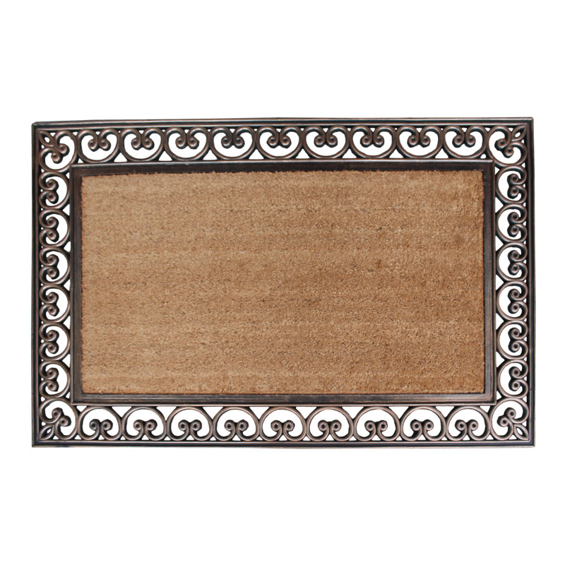 Extra Large Natural Coir and Rubber Outdoor Doormat