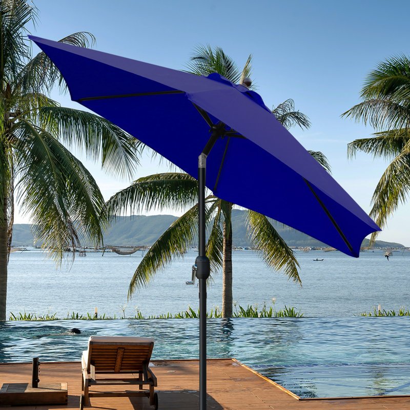 Parasol de marché inclinable 90 po Keiwarren, Marine