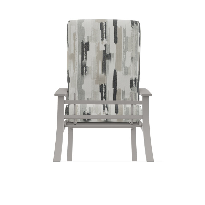 Belle Isle Outdoor Lounge Chair, Restore Indigo, Warm Gray