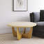 Table basse ronde en bois de chêne-1389961478