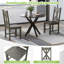 Cann 44cm H Solid Wood Side Chair in Grey