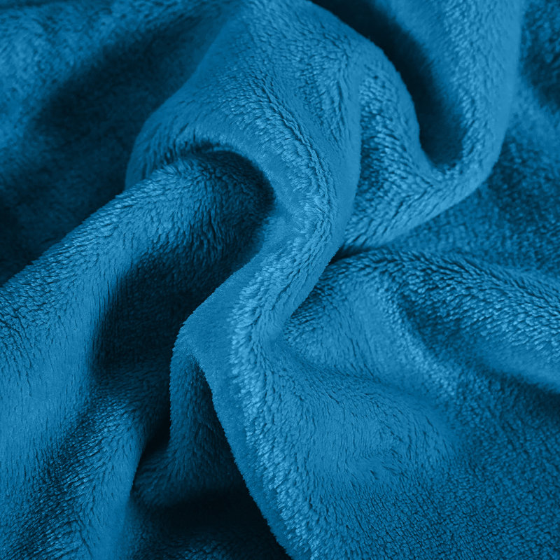 Ultra-Soft Fleece Blanket - Plush Warm Bed & Sofa Throw for All-Season Comfort, Single (130cm x 150cm), Teal