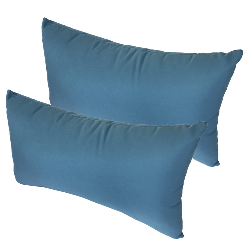 Housse de coussin rectangulaire d’extérieur/insert bhavisha, Bleu ciel