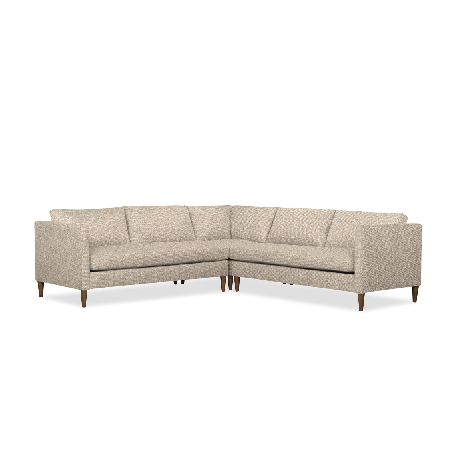 Clifford Sectional, Nomad Eggshell Crypton® Chenille