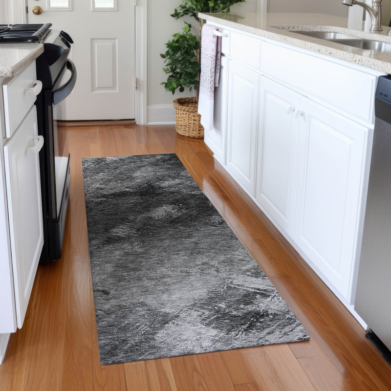 Fayme Abstract Indoor / Outdoor Rug, Runner 2'3" x 7'6"