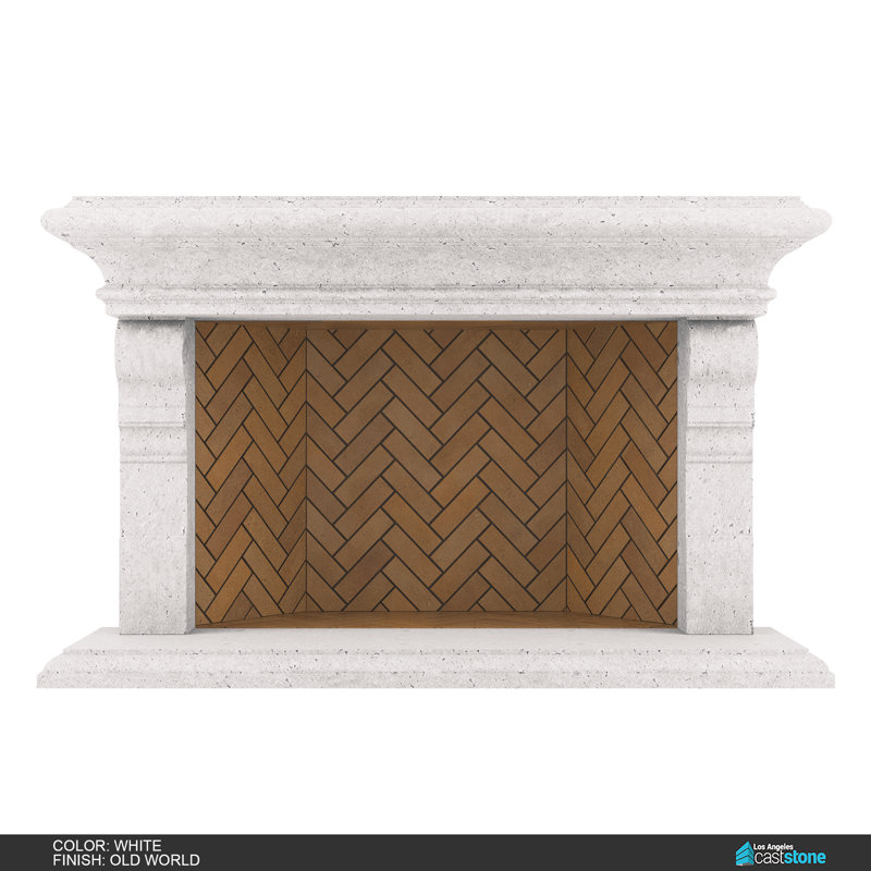 Areni Fireplace Surround, Old World  White