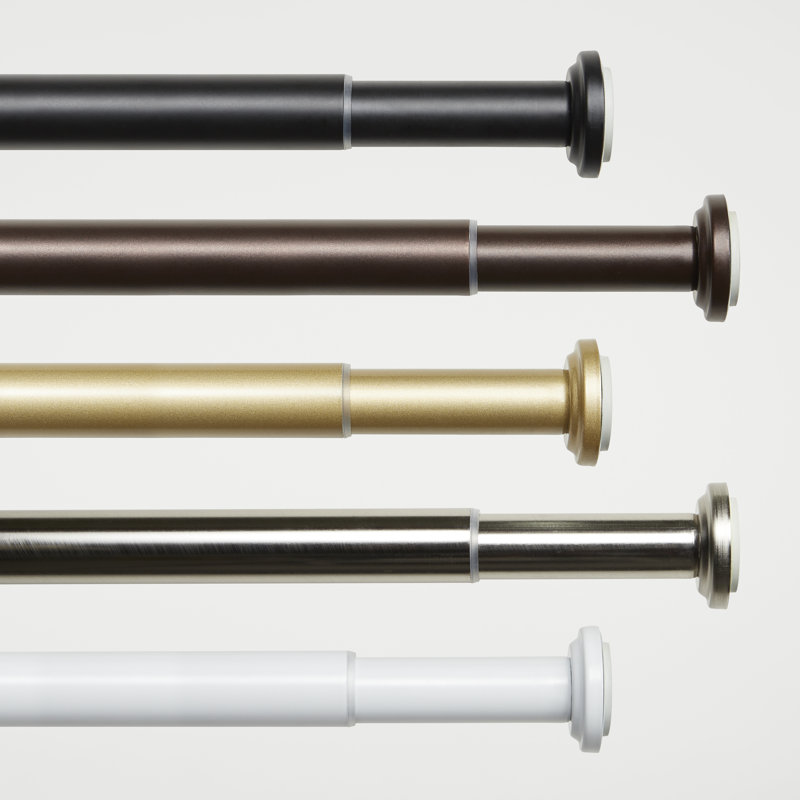 Dawnview Exclusive Home Tension Rod, Adjustable, 24"- 40", Gold