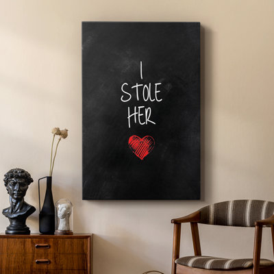 Stolen Heart I -Custom Wrapped Gallery Cavas