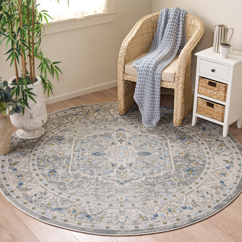 Tapis oriental de performance 376 de Palma, Rond 6 pi 7 po x 6 pi 7 po
