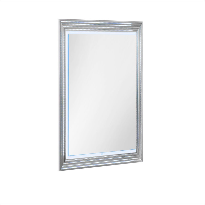 Miroir de lune en marbre avec DEL, Gris
