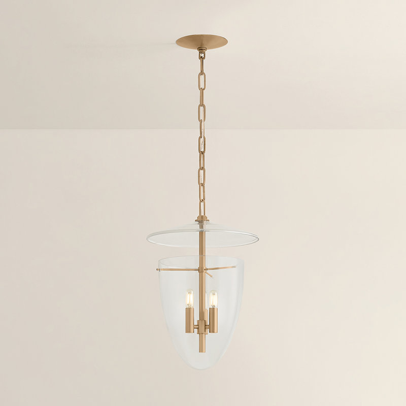 Troy Lighting Tully Lantern, Brass, 3 Lights,  72" H x 13.5" W x 13.5" D
