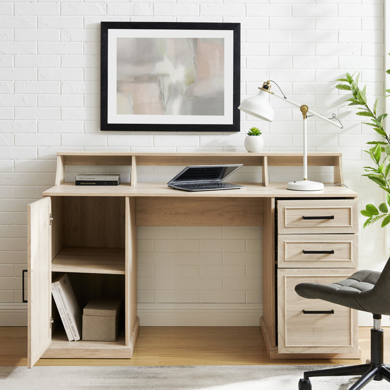 Amarjot Computer Desk, Birch